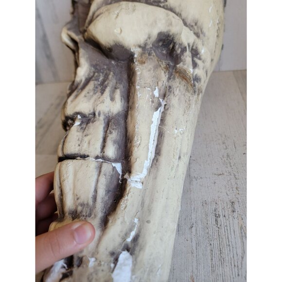 Skull large foam AS IS head Halloween prop home decor bowl unique - Picture 7 of 15